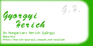 gyorgyi herich business card